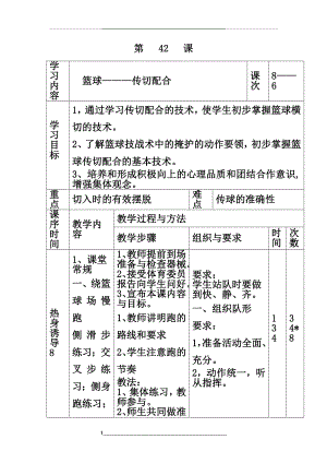 篮球传切配合.docx