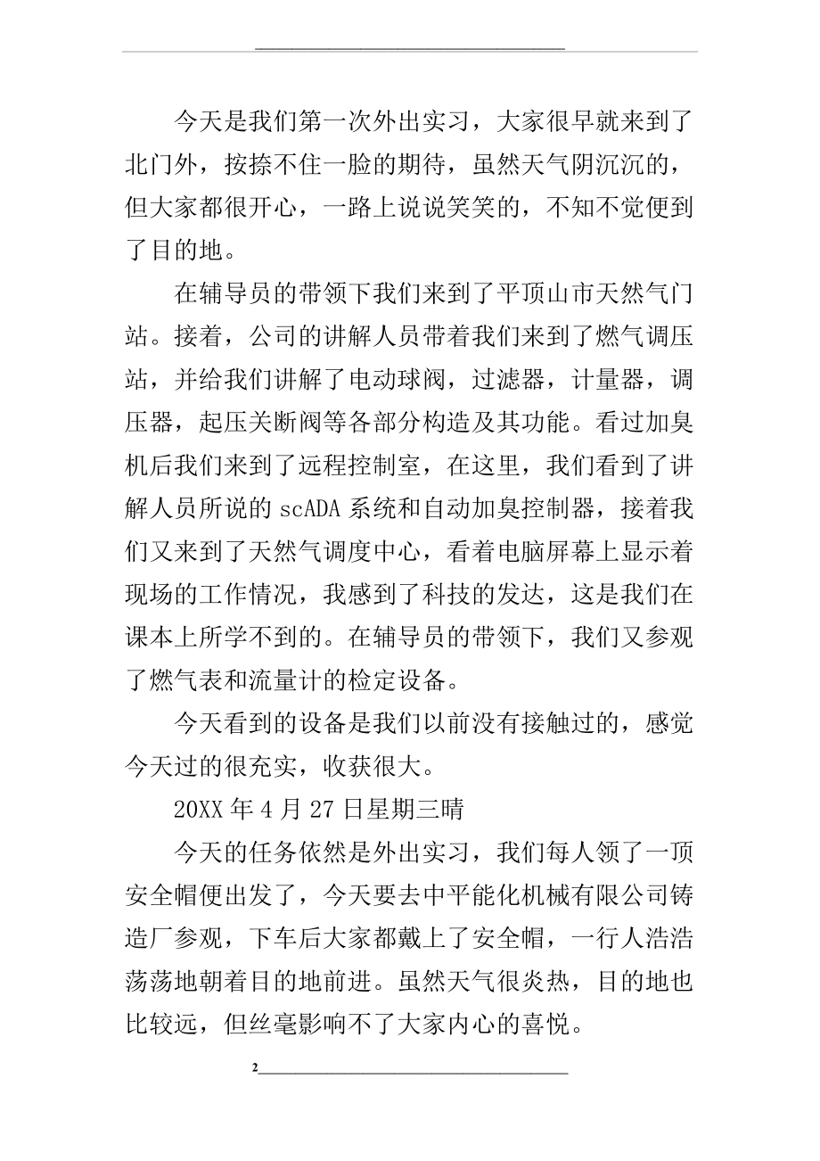 铸造厂实习日记.docx_第2页