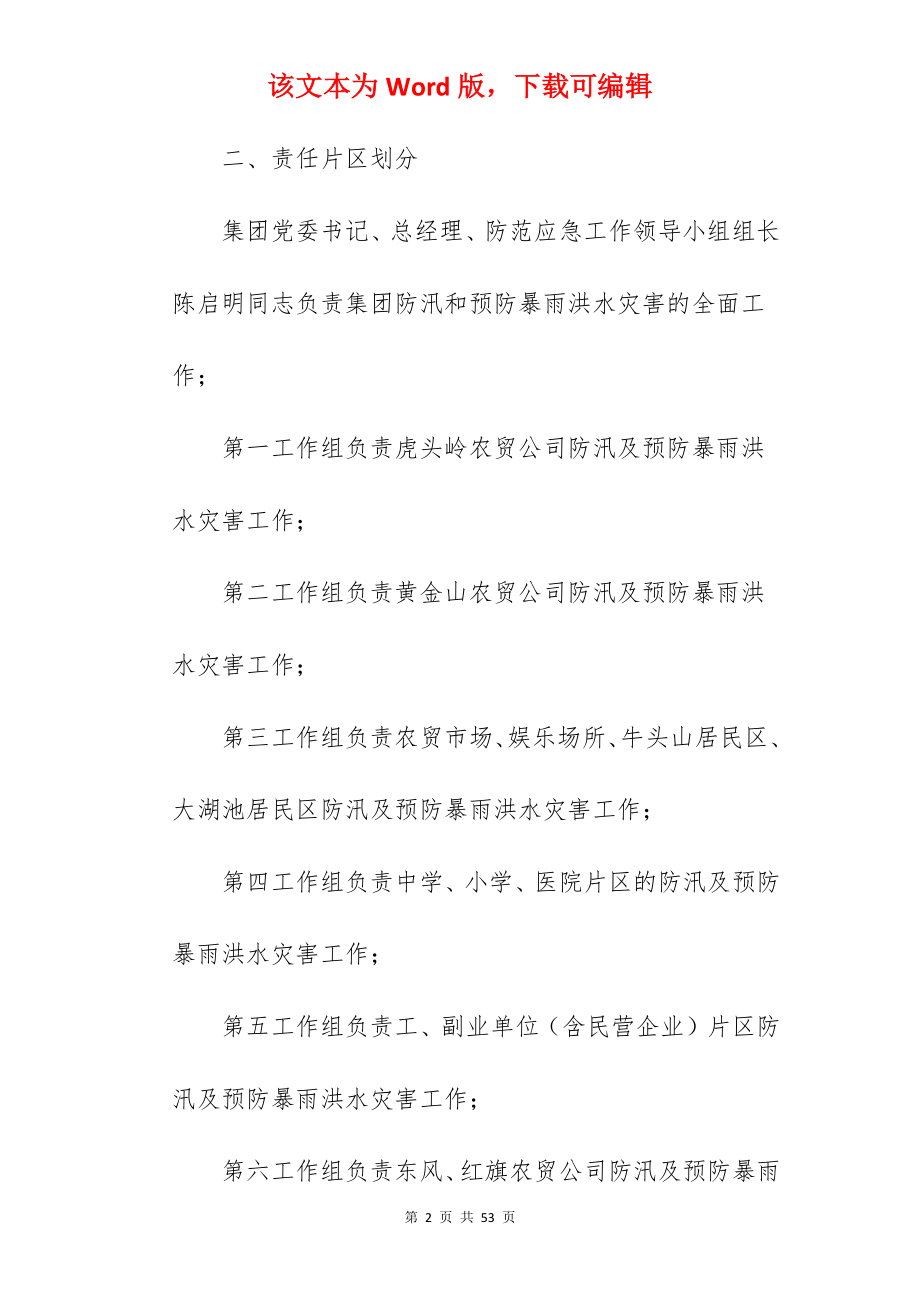 特大暴雨洪水应急预案.docx_第2页