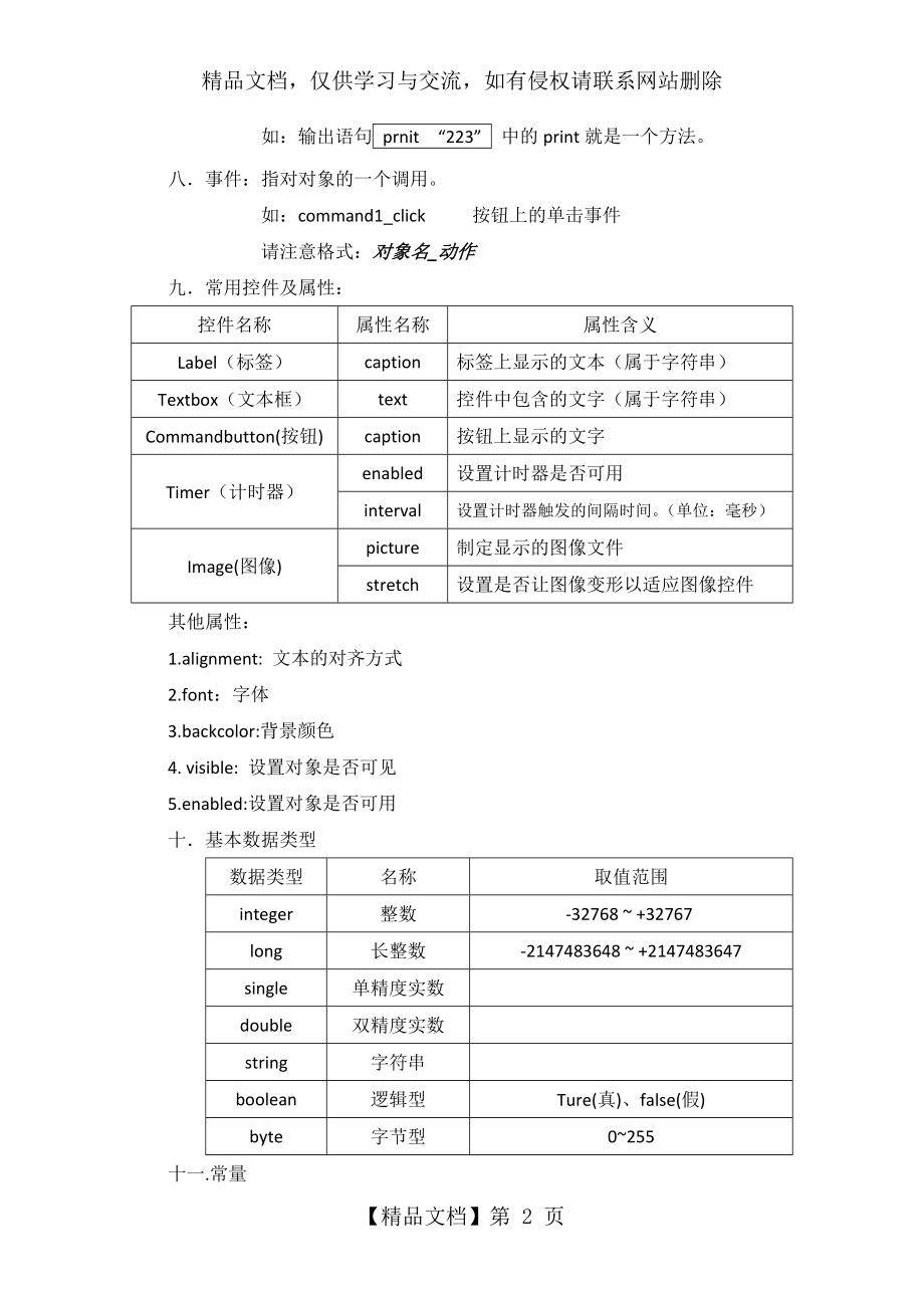 浙江省-高中-信息技术-学考-VB-知识点-汇总.doc_第2页