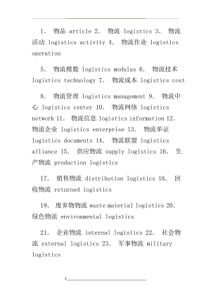 物流专业名词(英文).doc