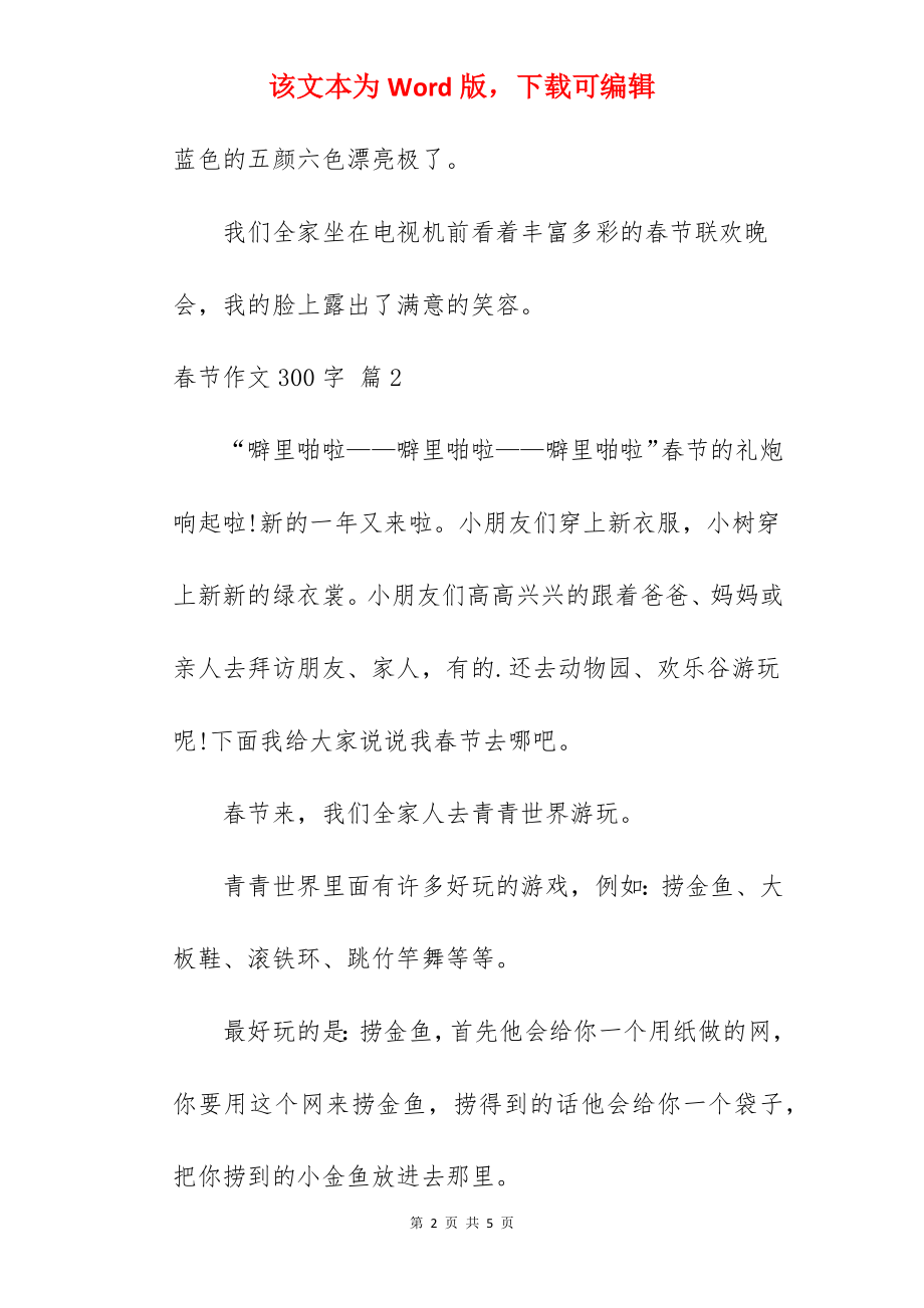 春节作文300字.docx_第2页