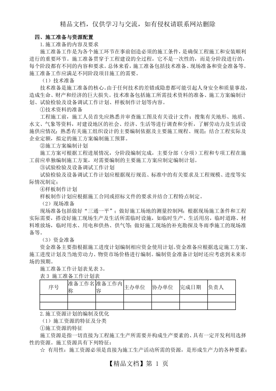 施工准备与资源配置计划.doc_第1页