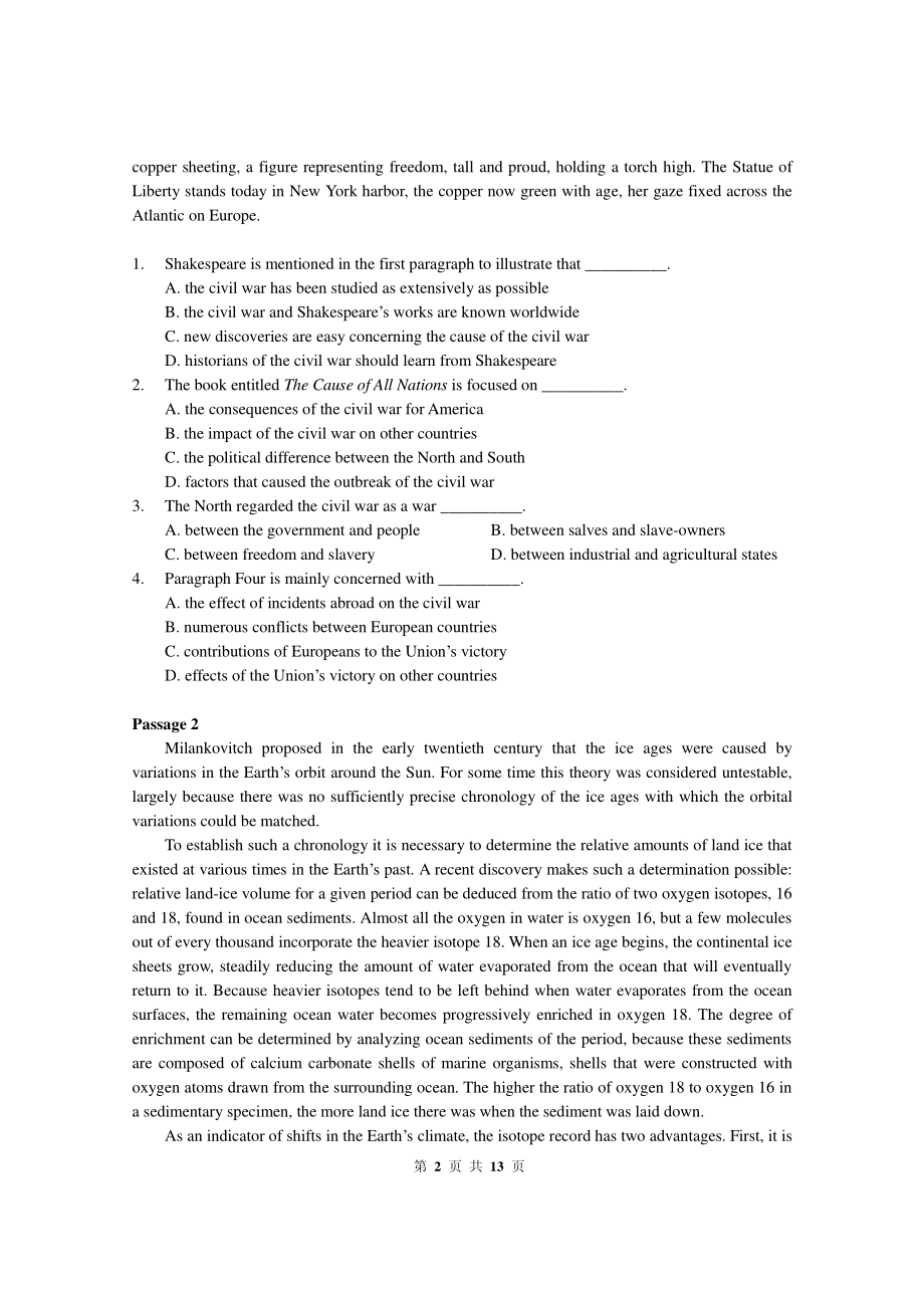 2016年电子科技大学考研专业课试题英语水平测试.pdf_第2页