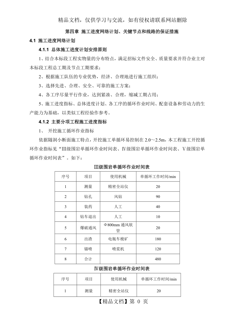 施工进度网络计划、关键节点和关键线路的保证措施.docx_第1页