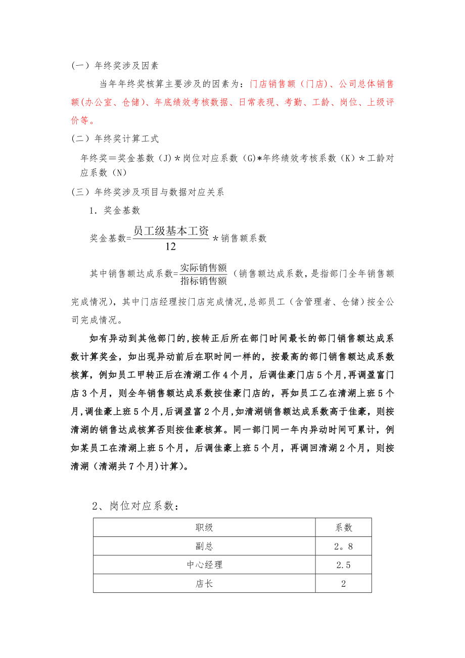 员工年终奖分配方案(规范行政文件)37363.doc_第2页