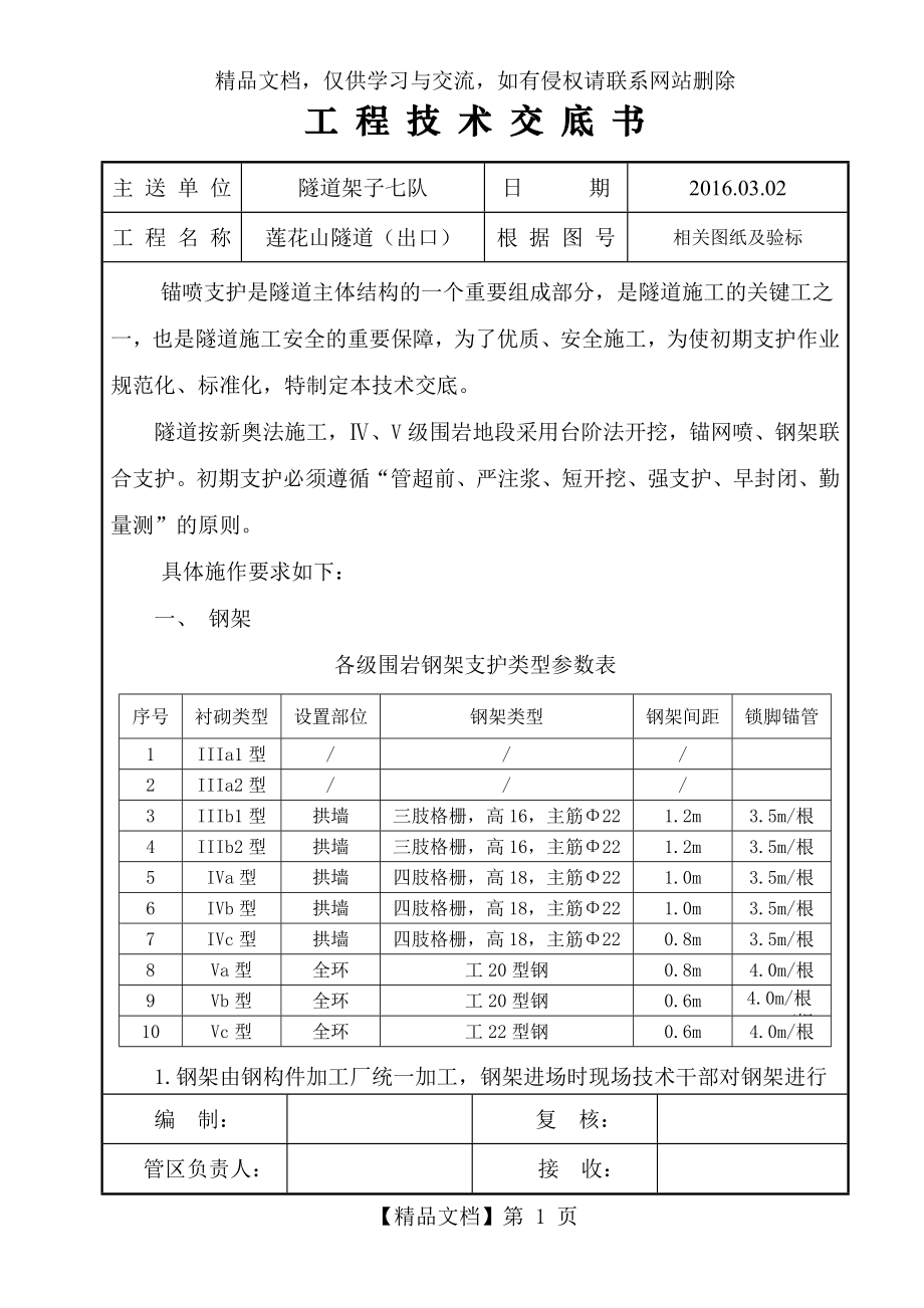 隧道初期支护技术交底(定稿).doc_第2页