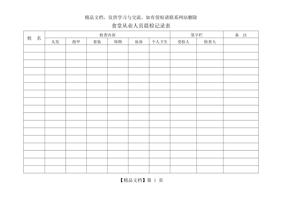 食堂人员晨检记录表.docx_第1页