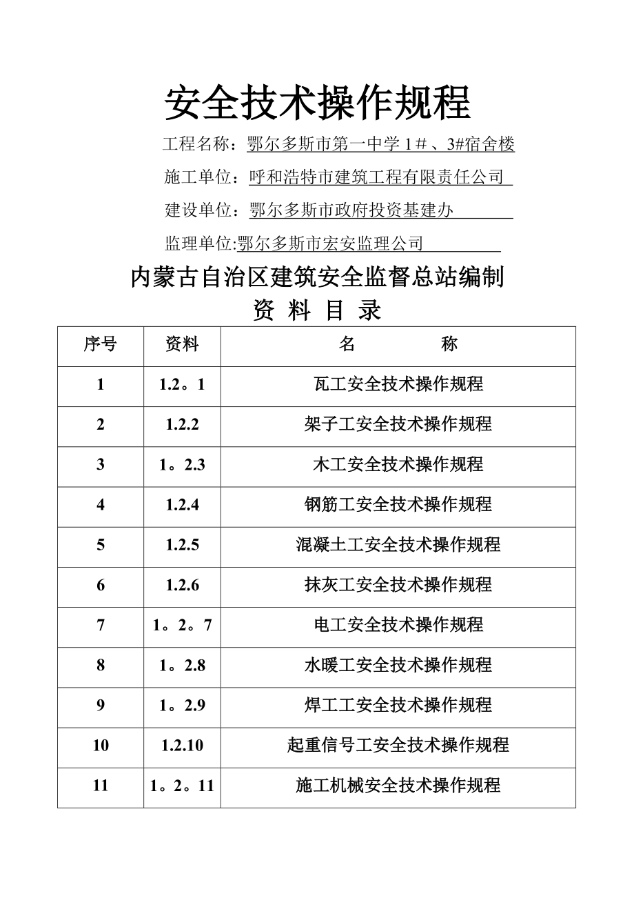 资料一(安全技术操作规程).doc_第1页