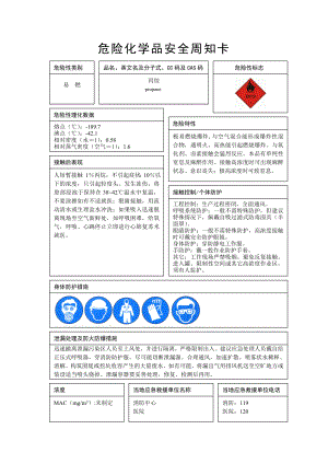 危险化学品安全周知卡--MSDS.doc