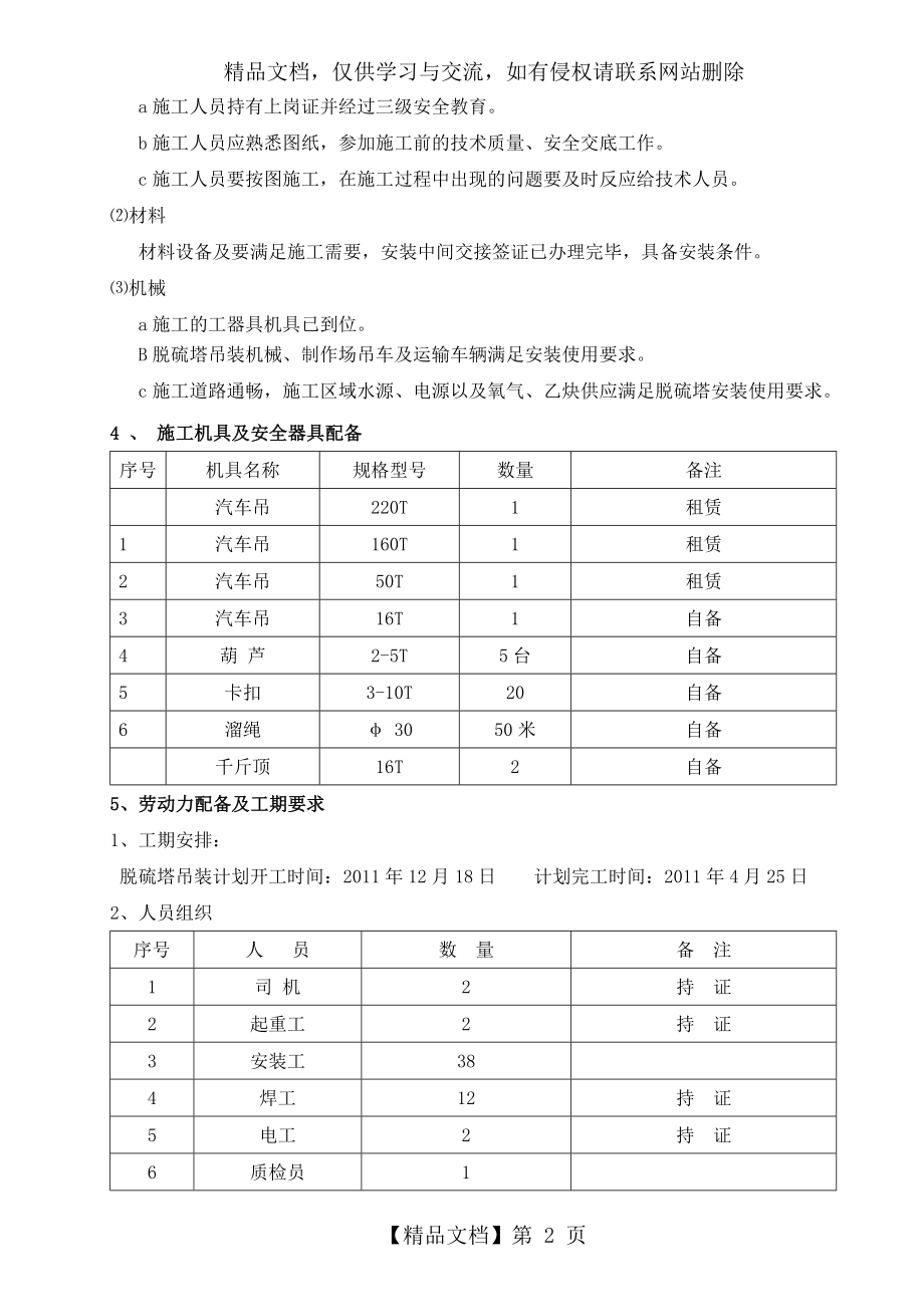 脱硫塔吊装方案.doc_第2页