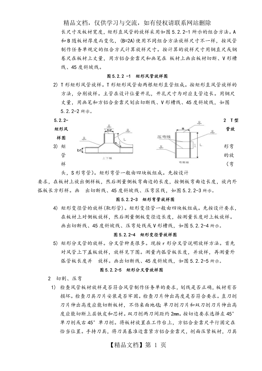 酚醛双面彩钢复合风管制作安装施工工艺.doc_第2页