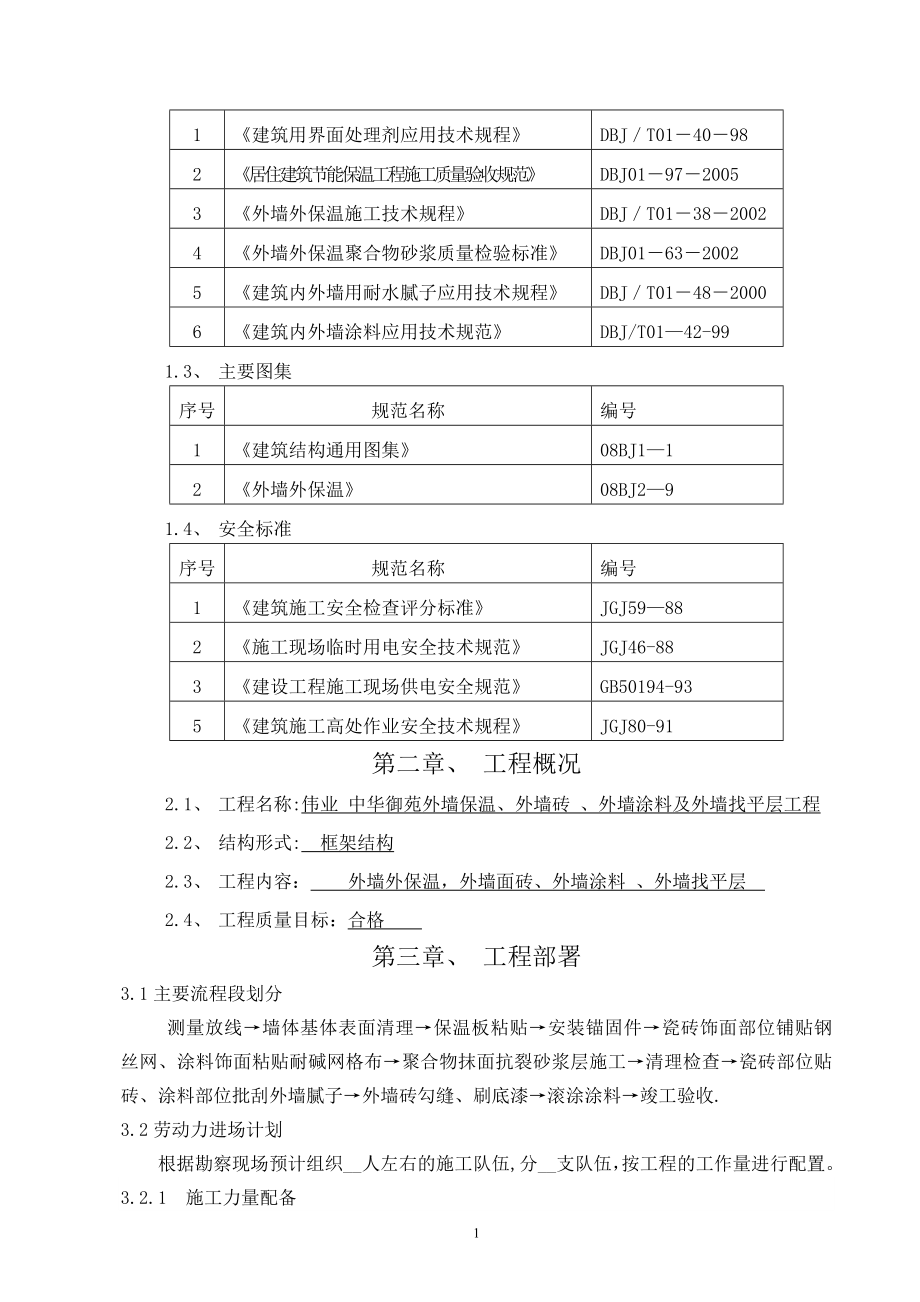 外墙外墙保温、外墙涂料、外墙饰面砖施工方案.doc_第2页