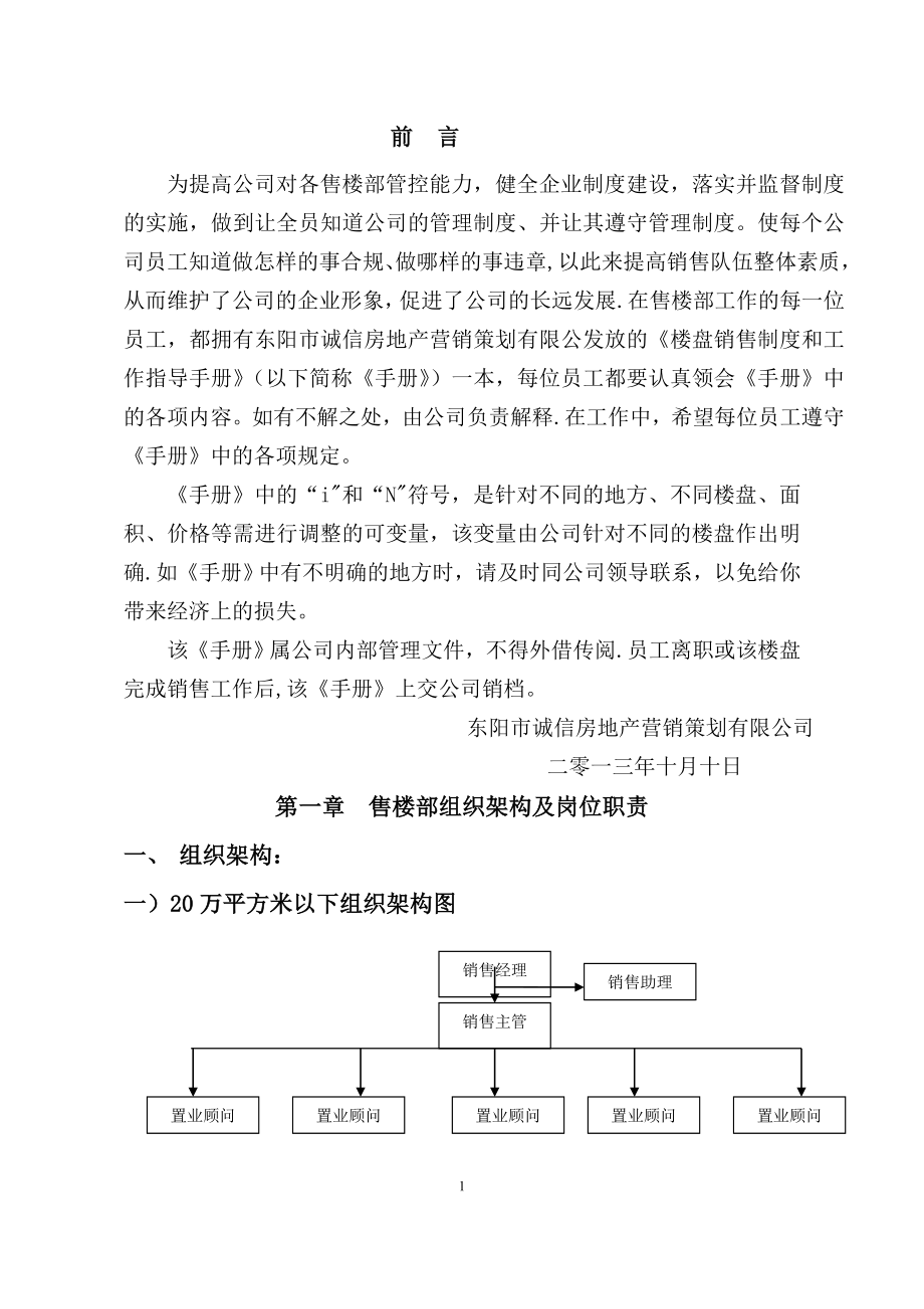 诚信房地产公司管理手册.doc_第1页