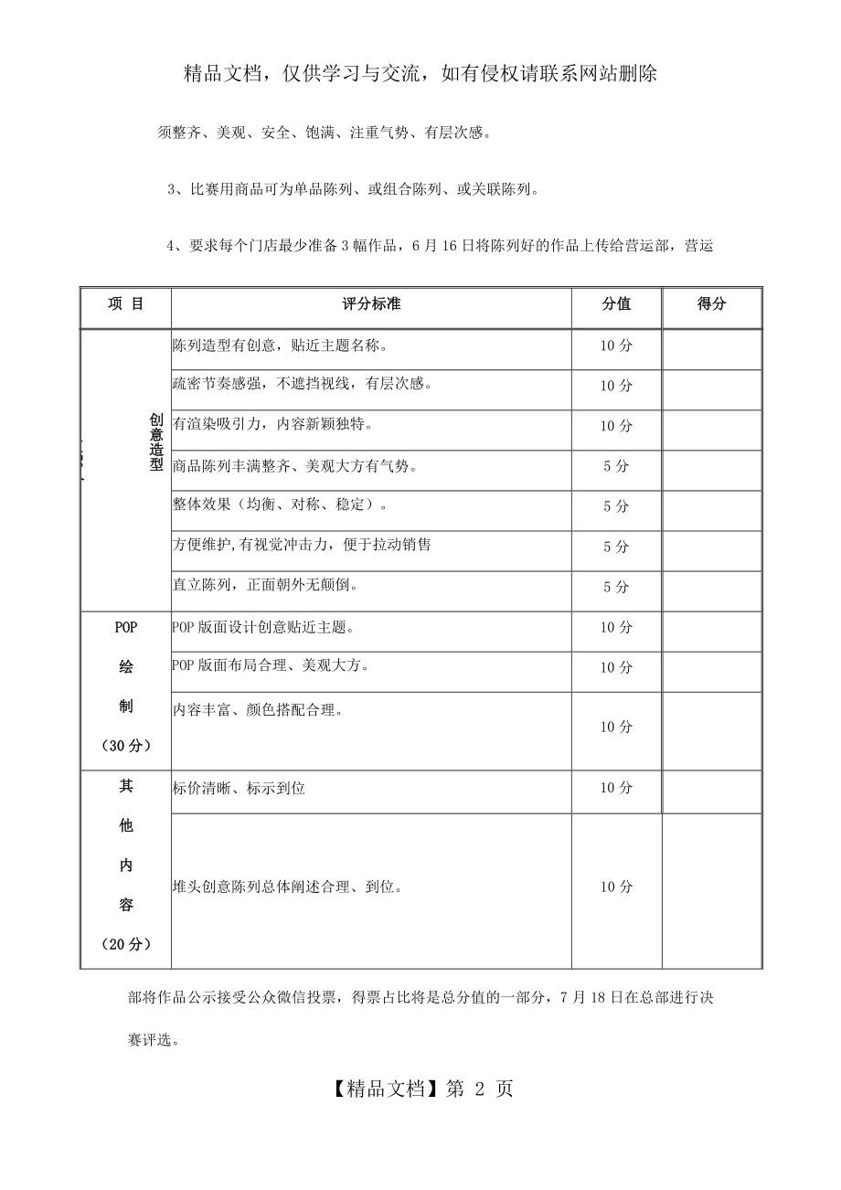 超市商品创意陈列竞赛规则.docx_第2页