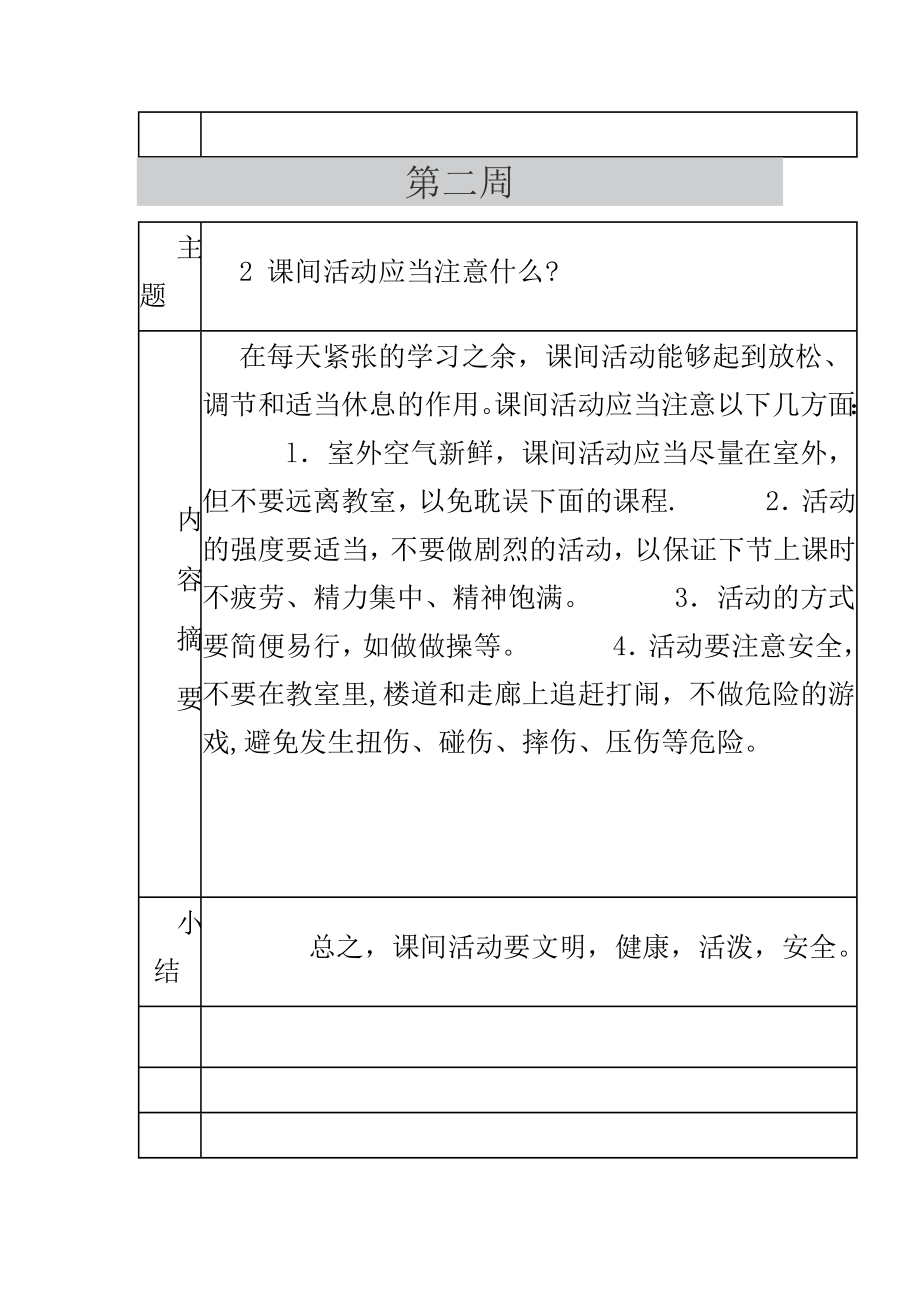 学校每周安全教育记录72174.doc_第2页