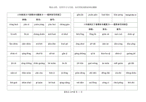 部编版三年级语文下册期末看拼音写词语.docx