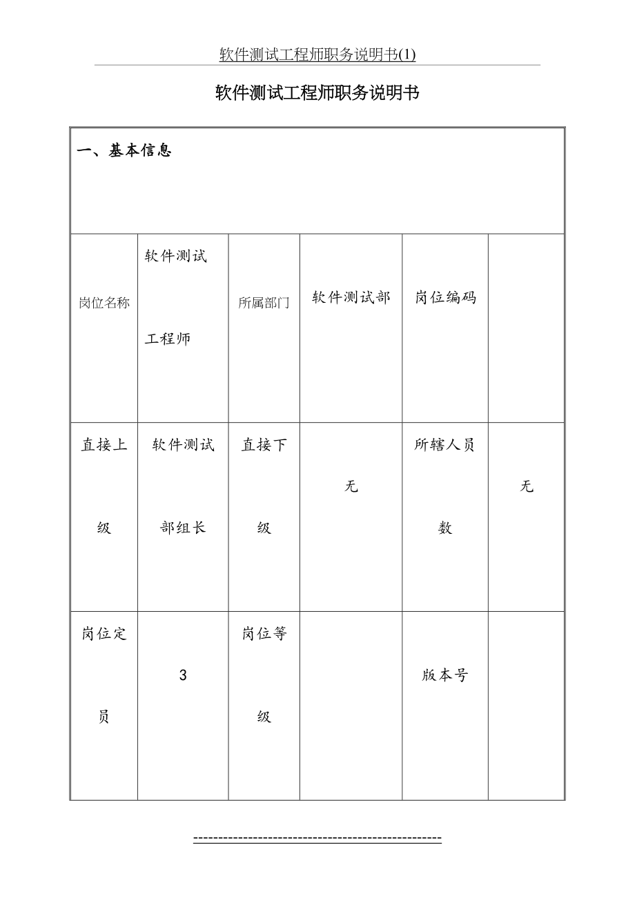 软件测试工程师职务说明书(1).doc_第2页