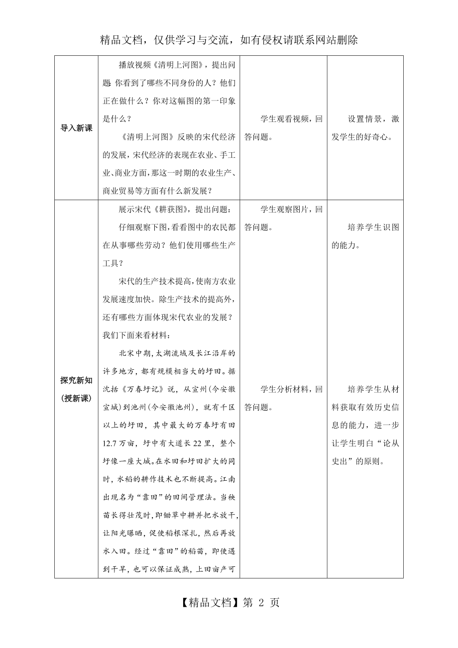 第9课-宋代经济的发展--教案--(新部编人教版七年级下册历史).doc_第2页