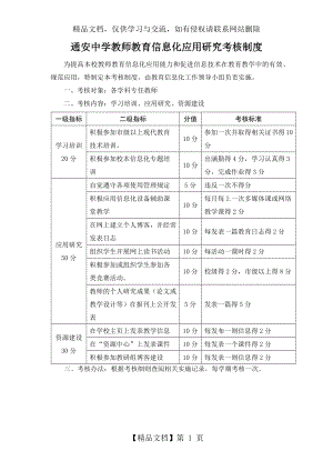 通安中学教师教育信息化应用研究考核制度.docx