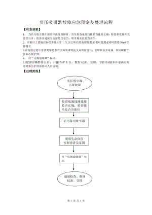 负压吸引器故障应急预案及处理流程.doc