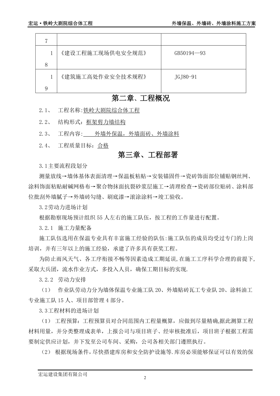 外墙保温、外墙涂料、外墙面砖施工方案.doc_第2页