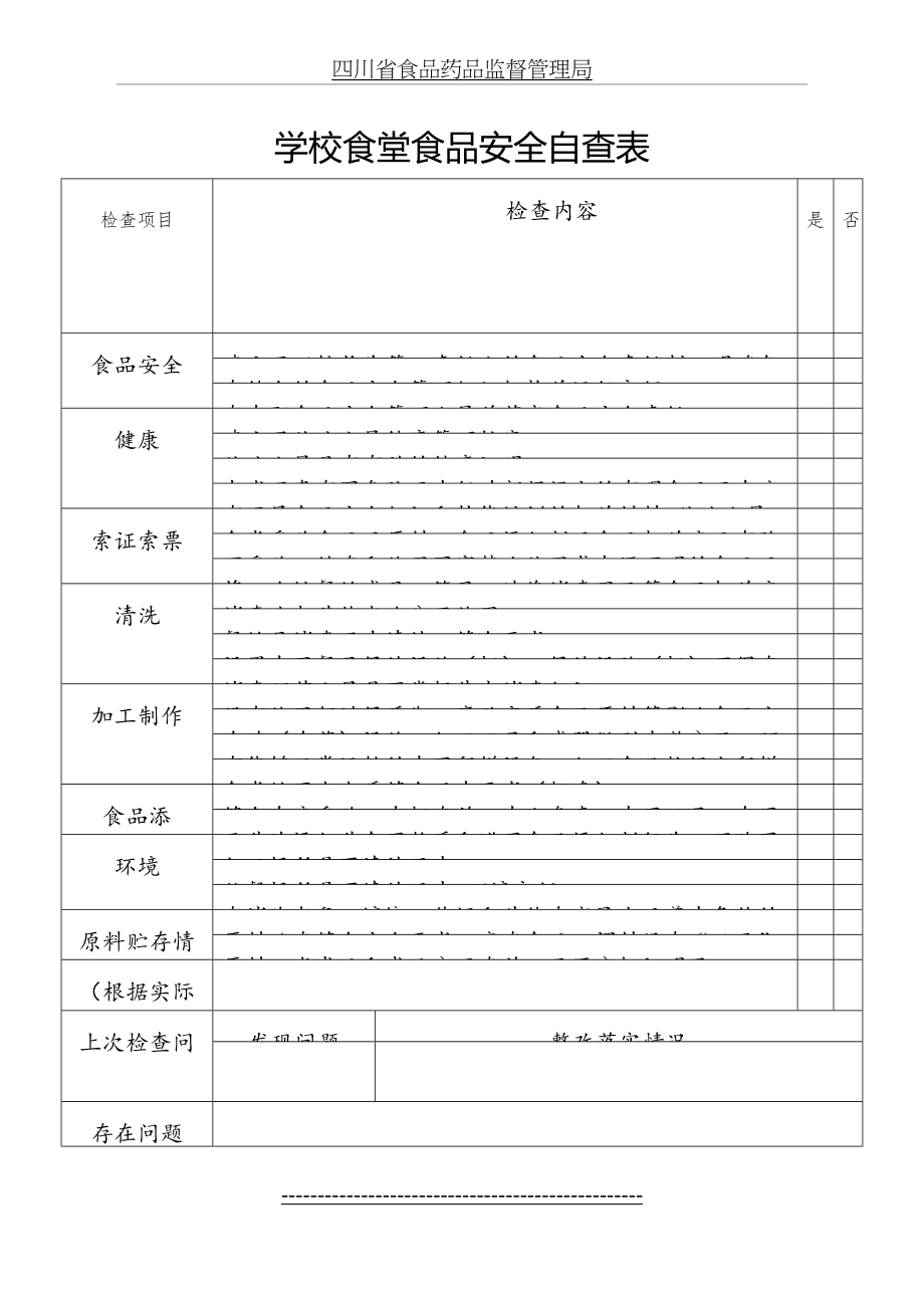 食品安全学校自查表.doc_第2页