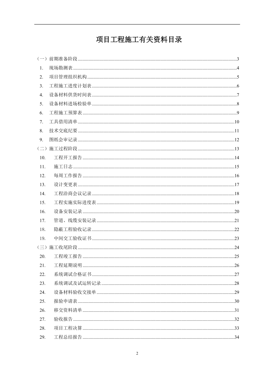 智能化弱电工程施工规范表格大全模板.pdf_第2页