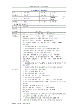 车间调度-个人简历模板.doc