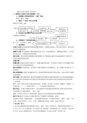 媒介经营与管理复习要点(1).doc