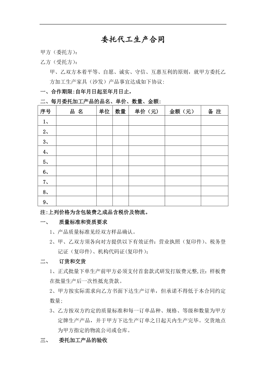 委托代工生产合同18313.doc_第1页