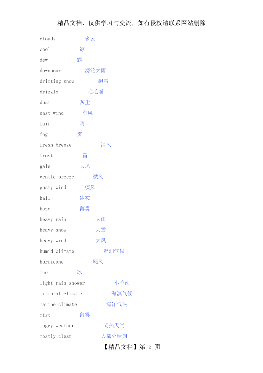 表示天气的英语单词.doc_第2页