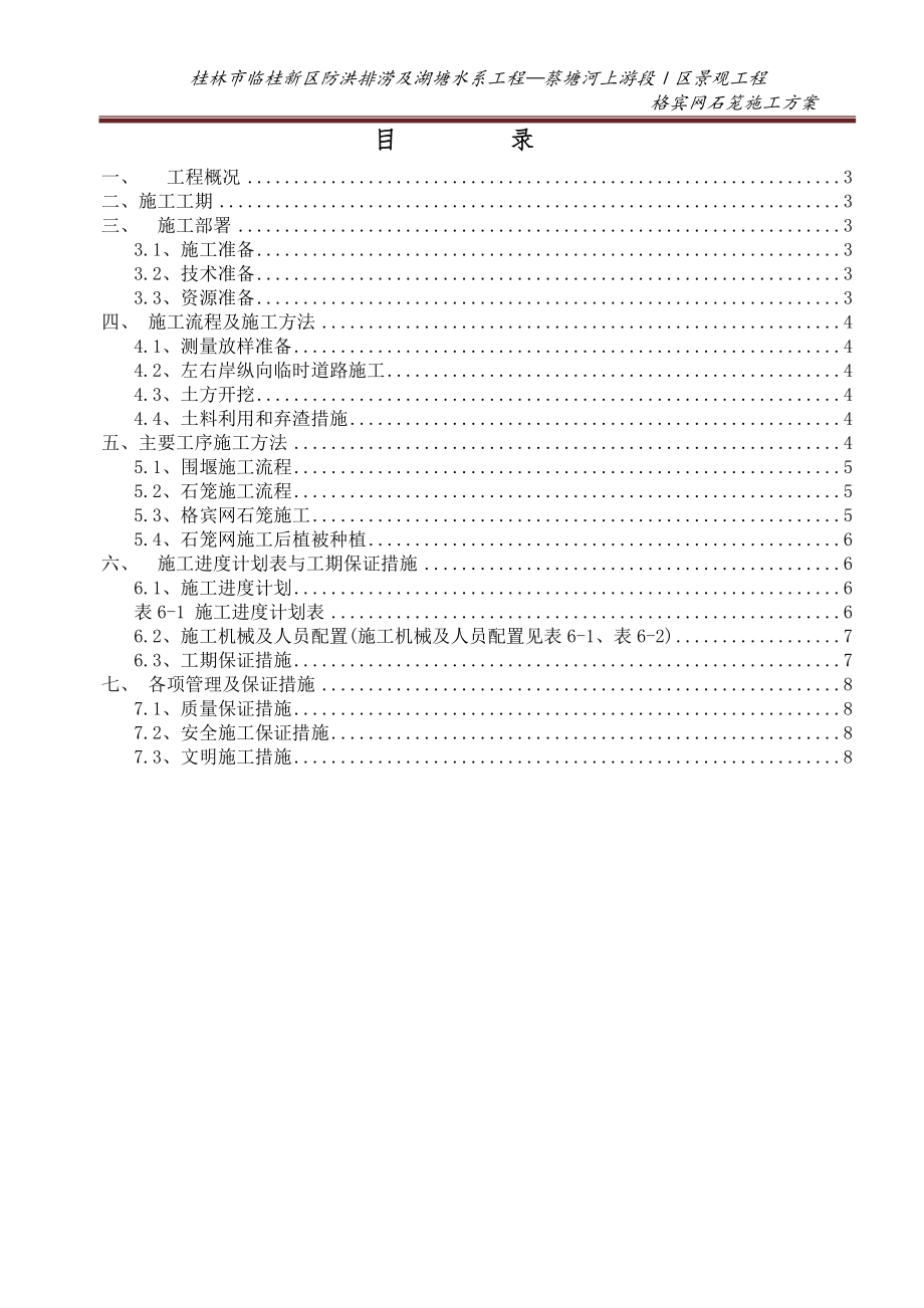 边坡格宾网石笼护坡专项施工方案.doc_第2页