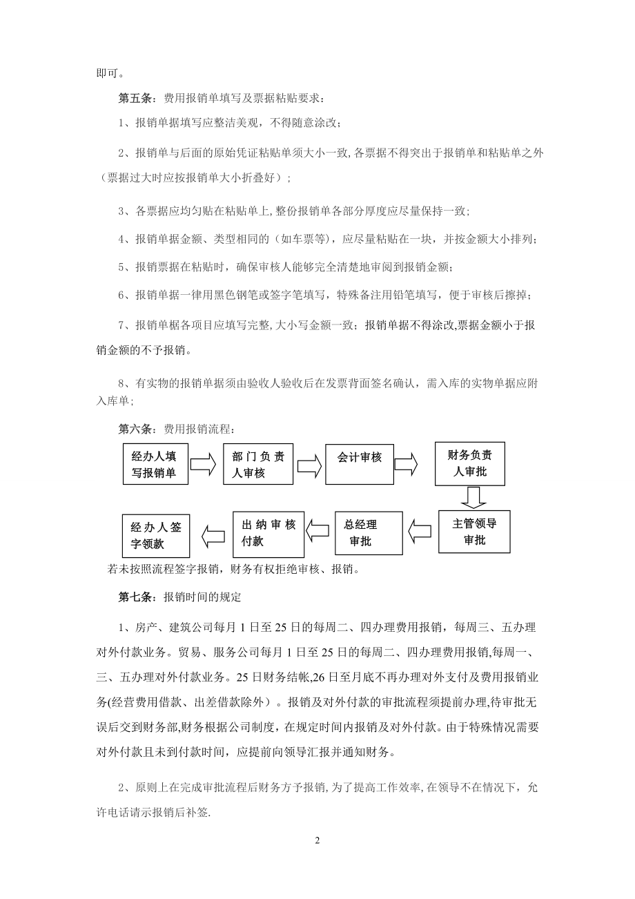 费用报销管理制度(执行版).doc_第2页