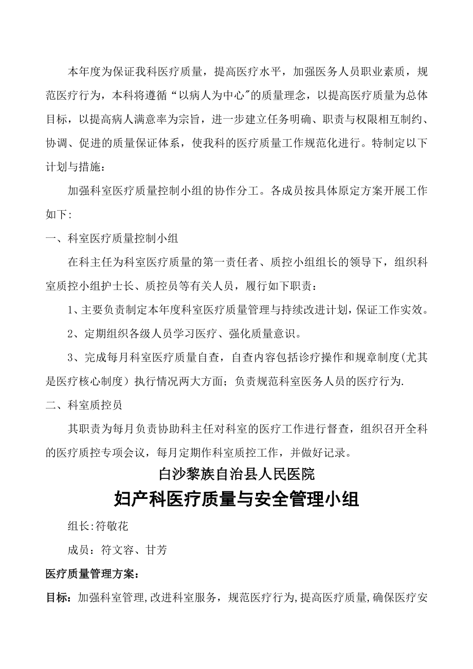 妇产科医疗质量持续改进记录42551.doc_第2页