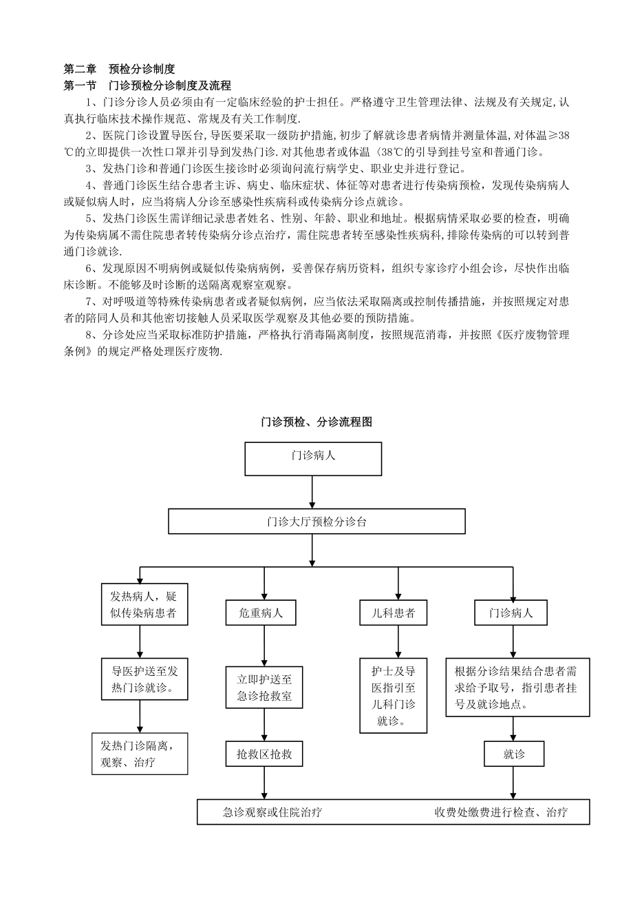 医院门、急诊、儿科、传染病预检分诊制度及流程.doc_第1页