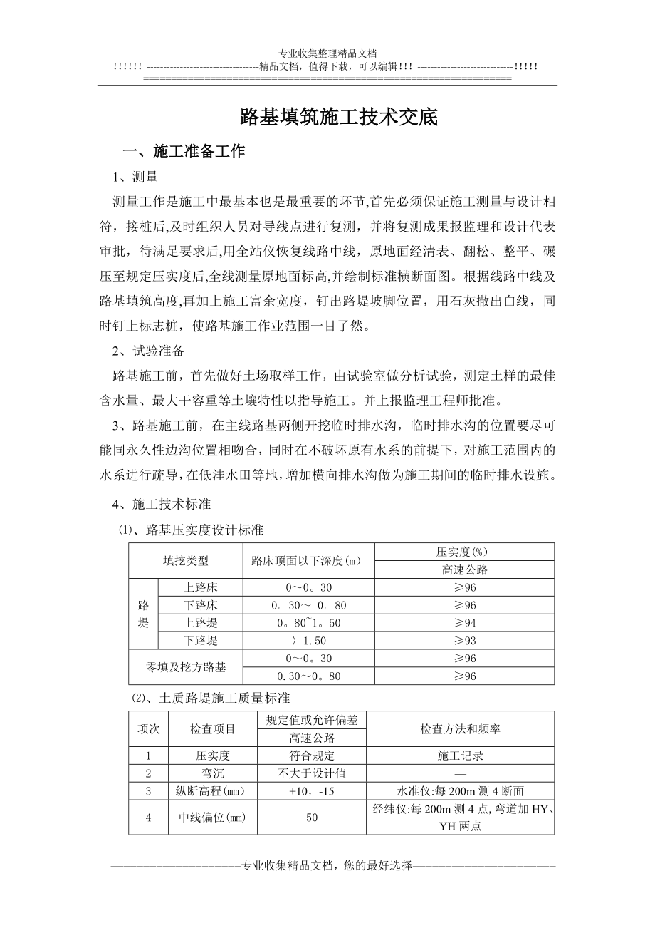 路基填筑施工技术交底.doc_第1页