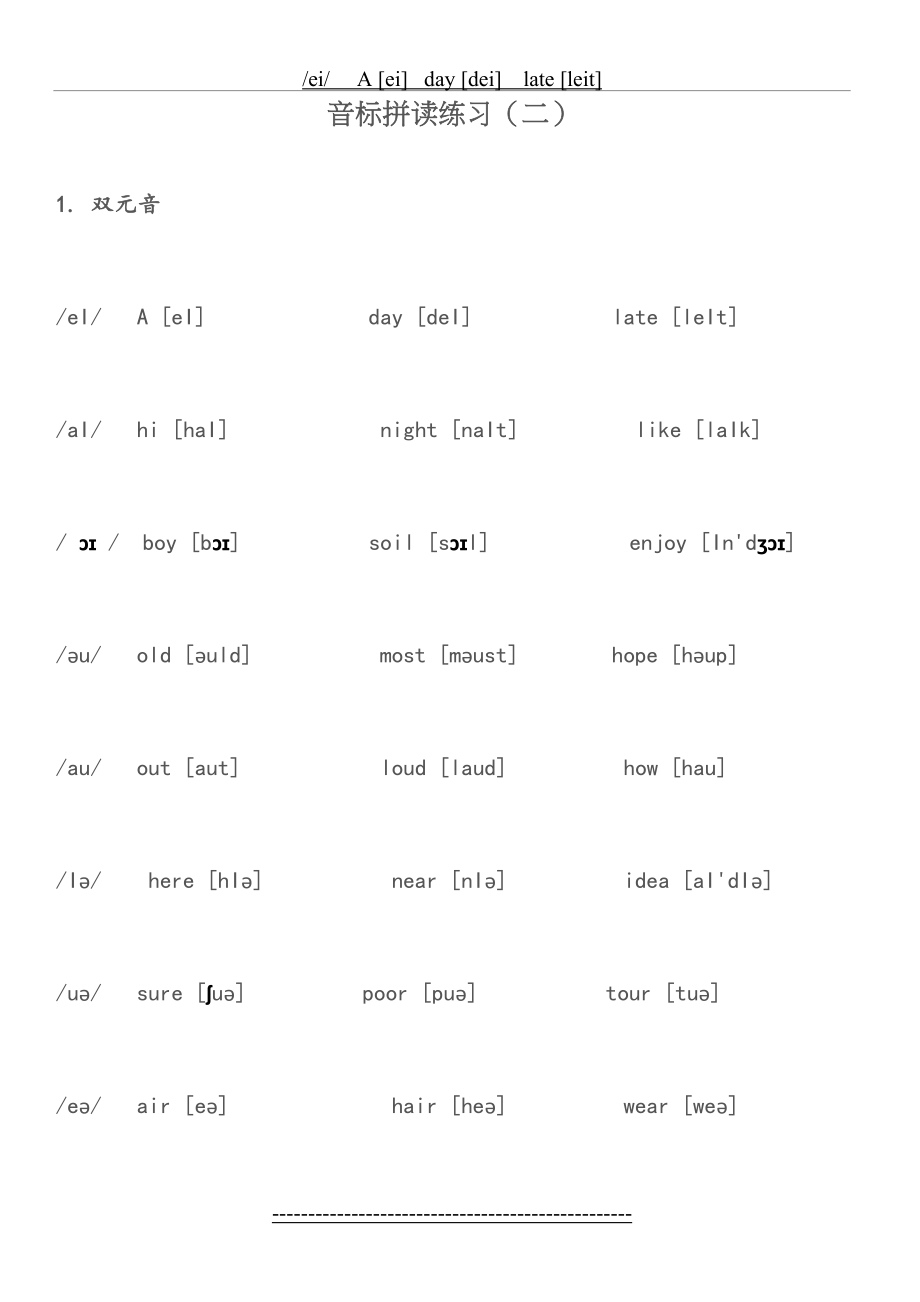 音标拼读练习(二).doc_第2页