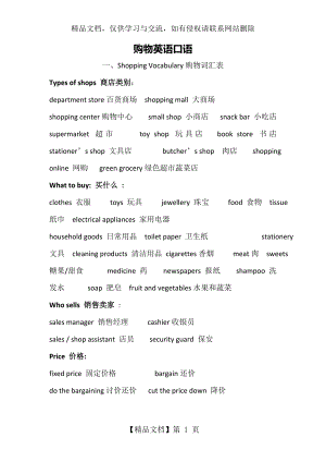 购物类英语—购物常用对话—购物英语口语.doc