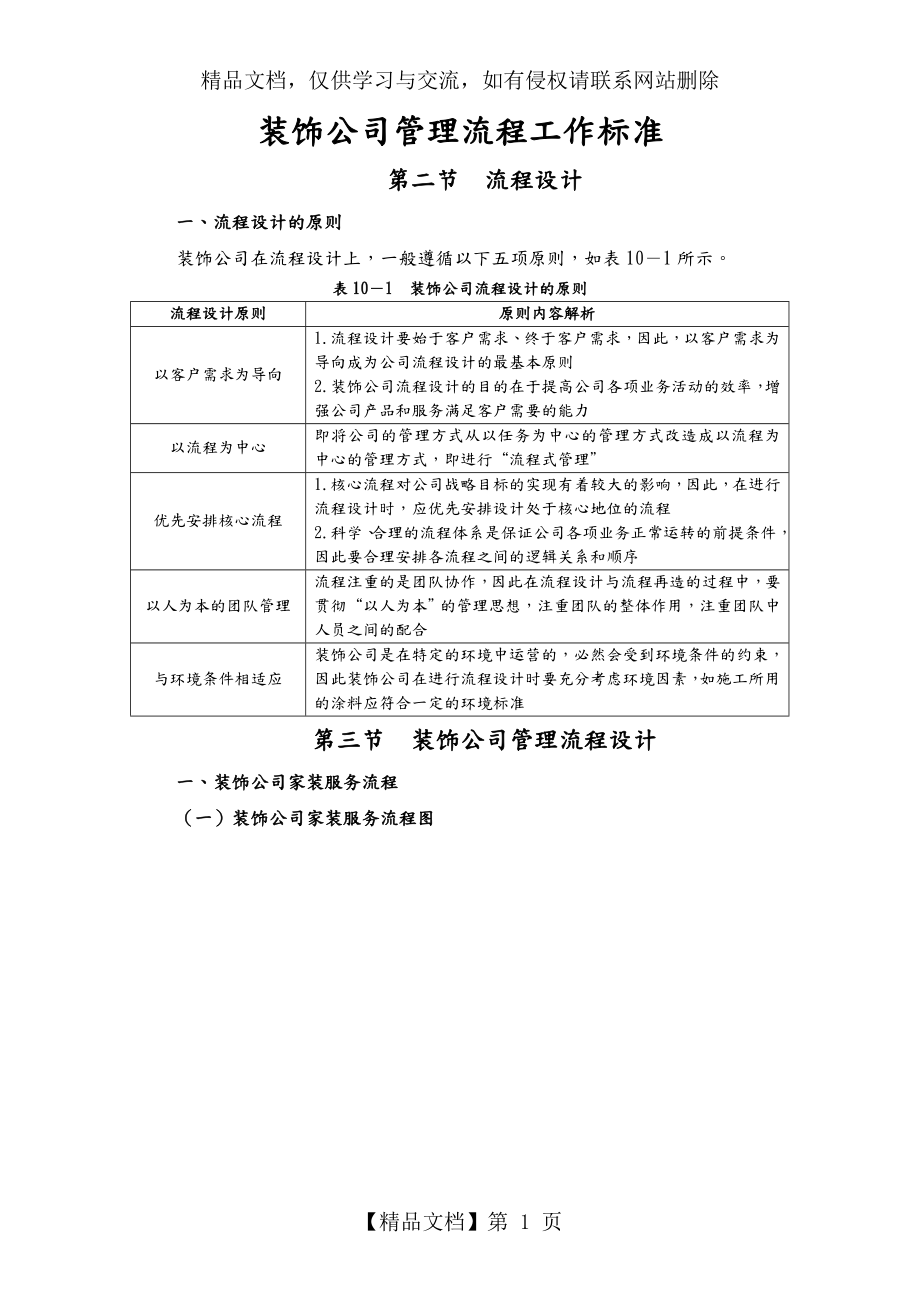 装修公司管理流程表.doc_第1页