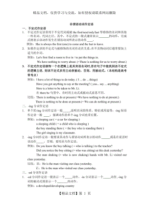 非谓语动词作定语讲解及练习(附答案).doc