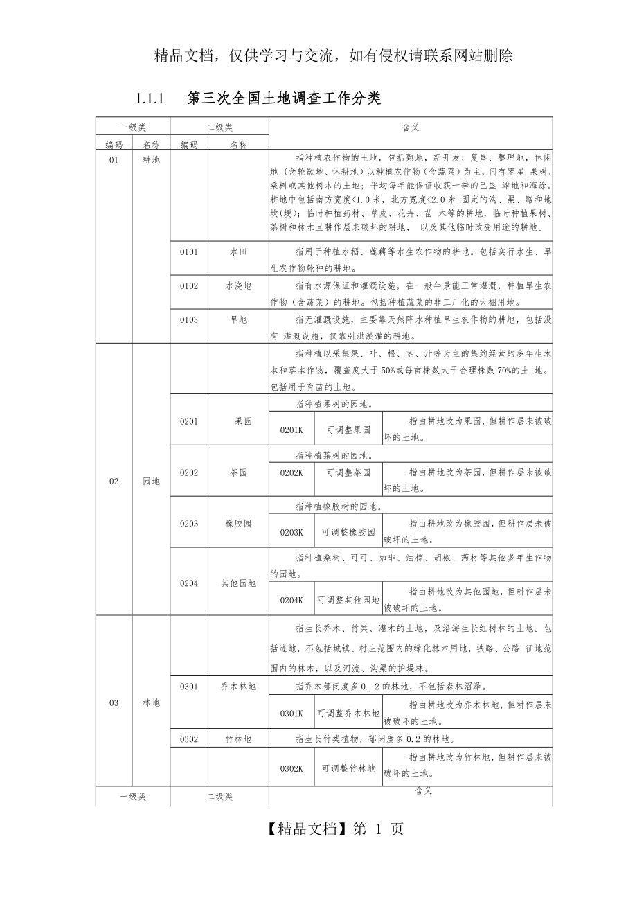 第三次全国土地调查工作分类.docx_第1页