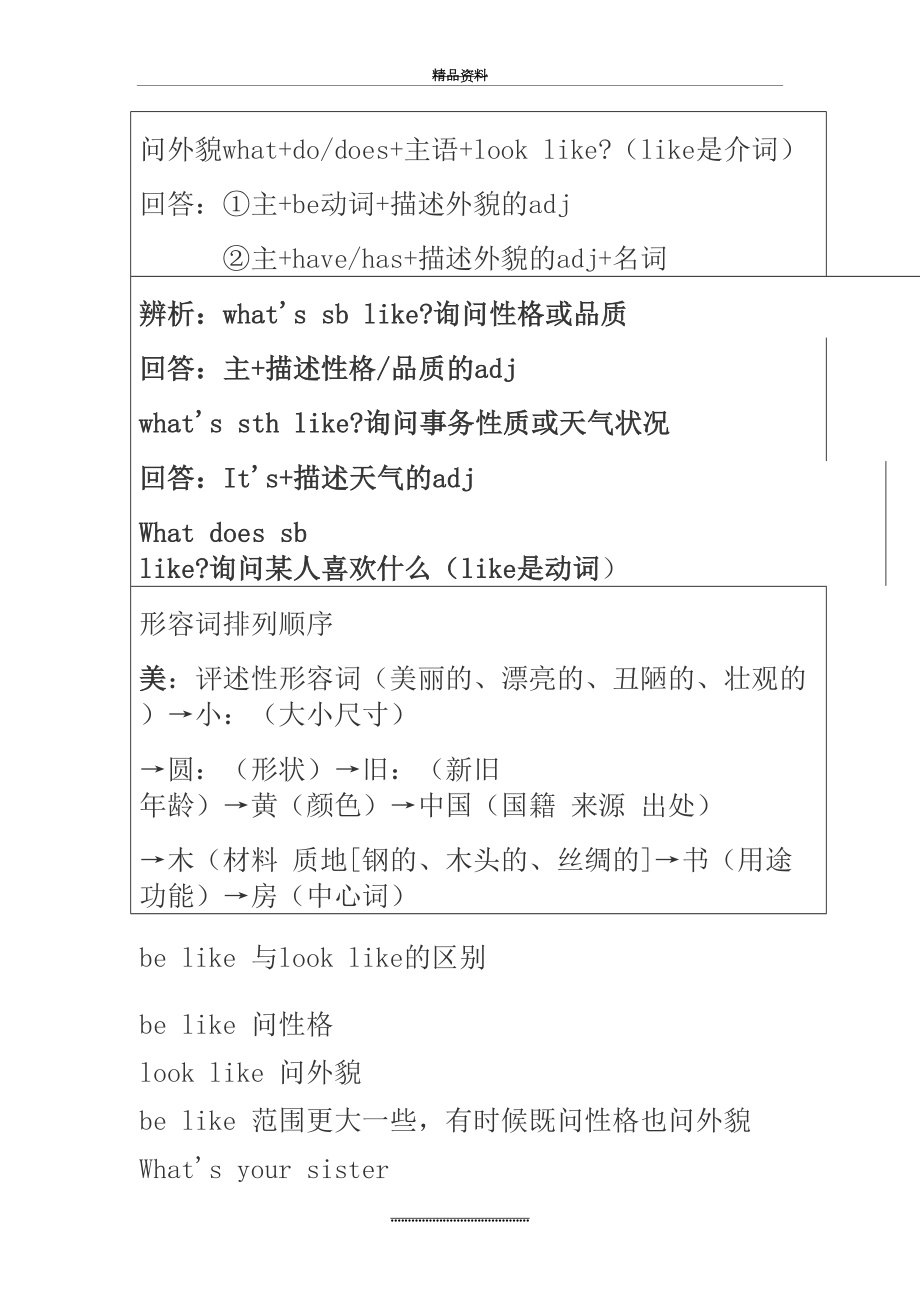 最新be like 与look like的区别.doc_第2页