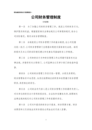 财务管理制度--银恒融资财务会计规章制度一.docx