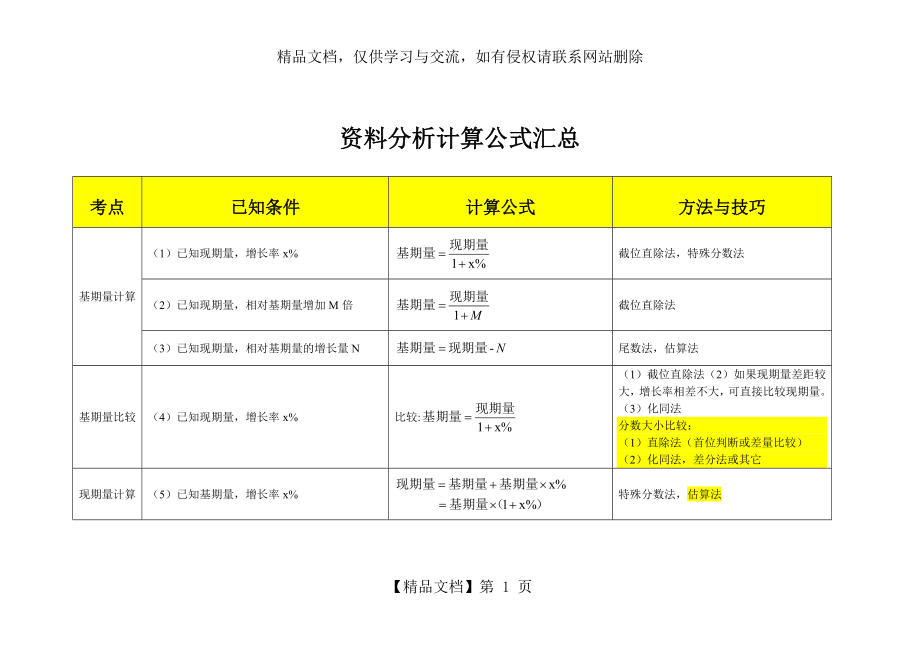 行测资料分析计算公式汇总.doc_第1页