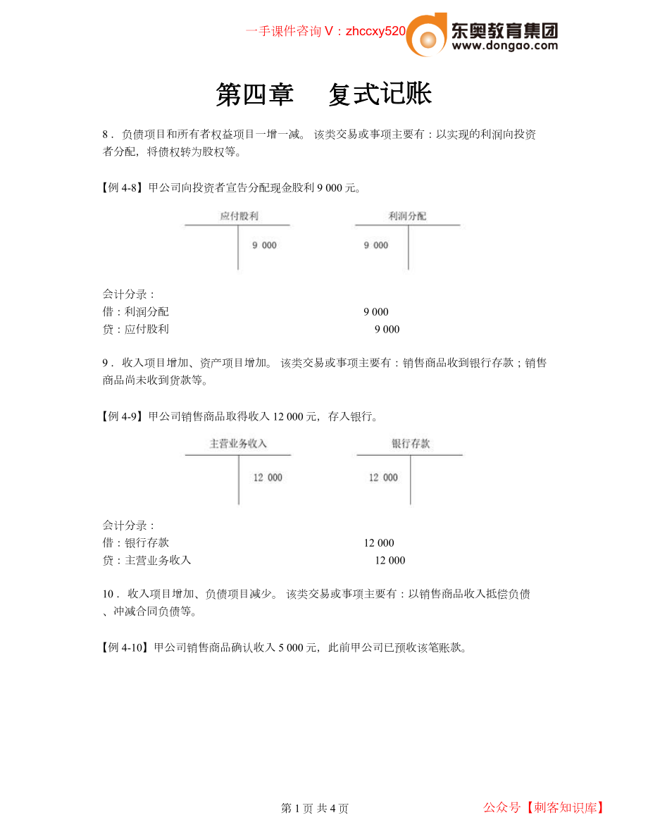 财务人员中级证书资格考试2021中级会计考试资料第06讲_复式记账（3）.docx_第1页