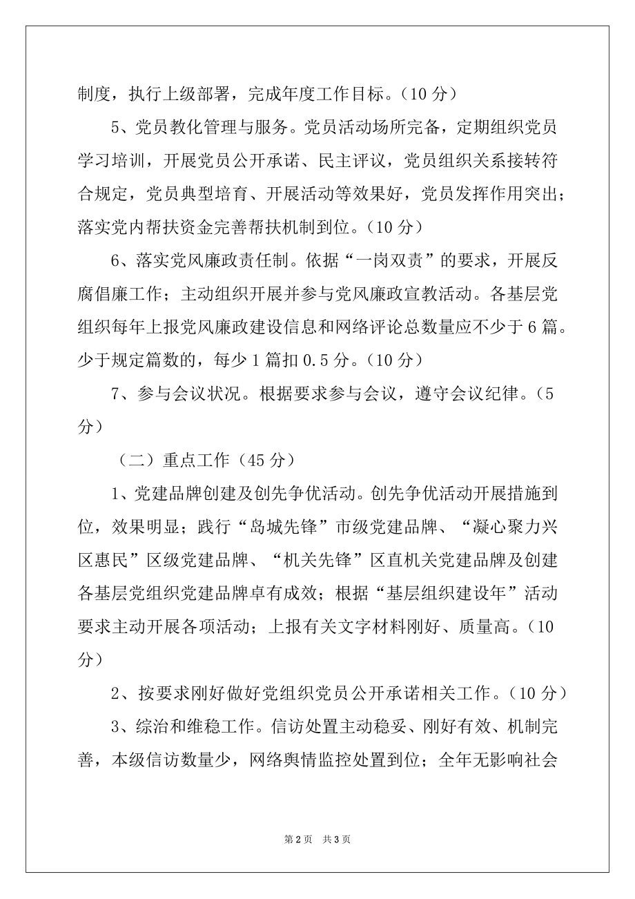 2022年基层党建工作考核办法.docx_第2页