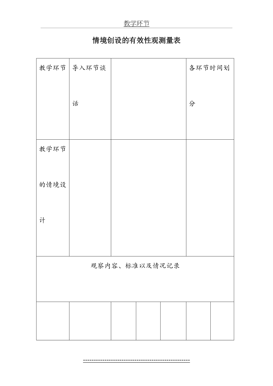 教学情境创设的有效性观察量表(1).doc_第2页