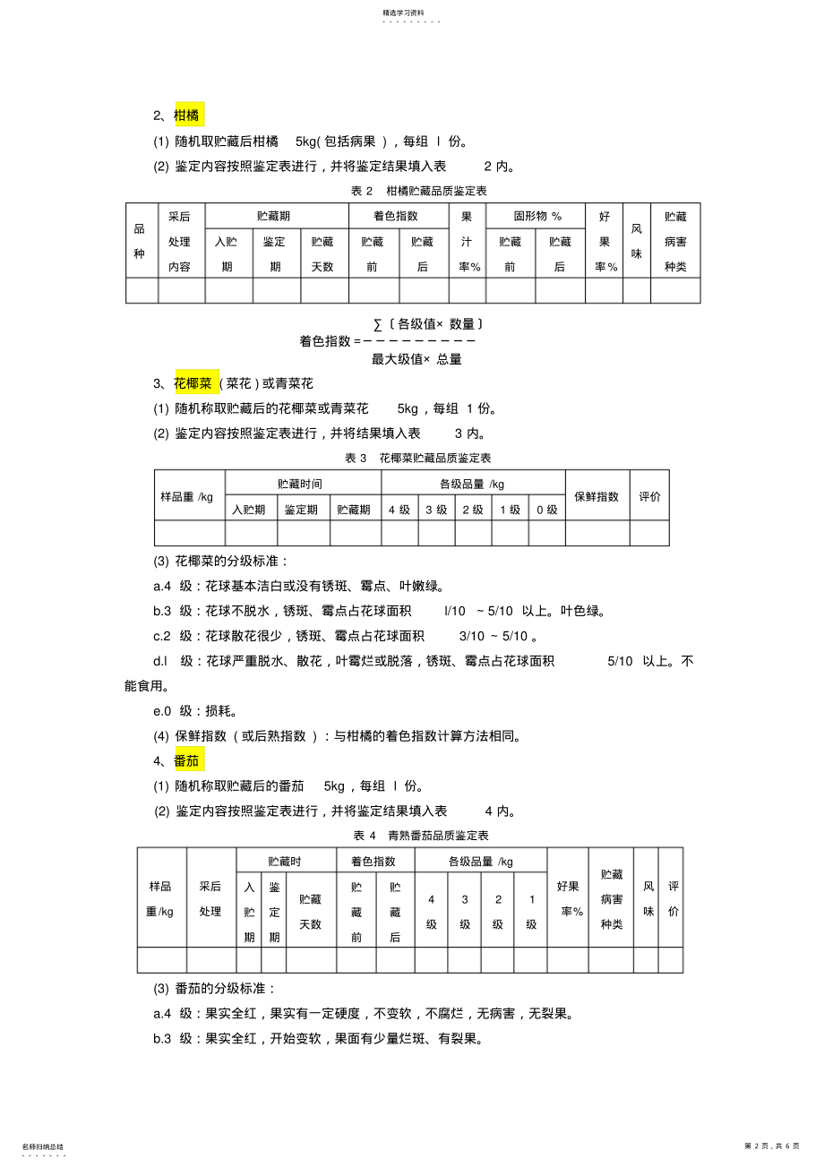 2022年果蔬贮藏保鲜品质的感官鉴定 .pdf_第2页