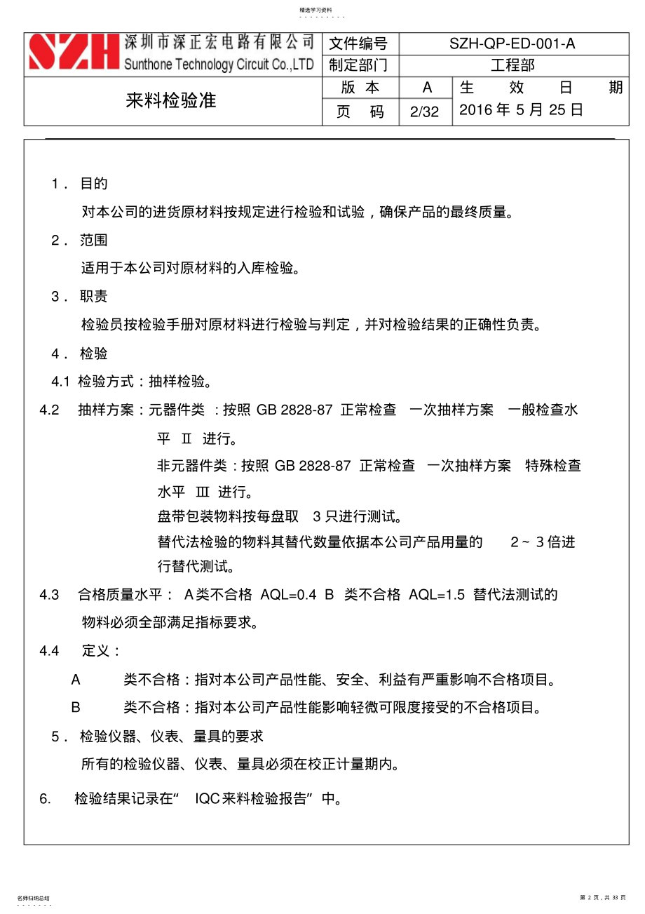 2022年来料检验标准 .pdf_第2页